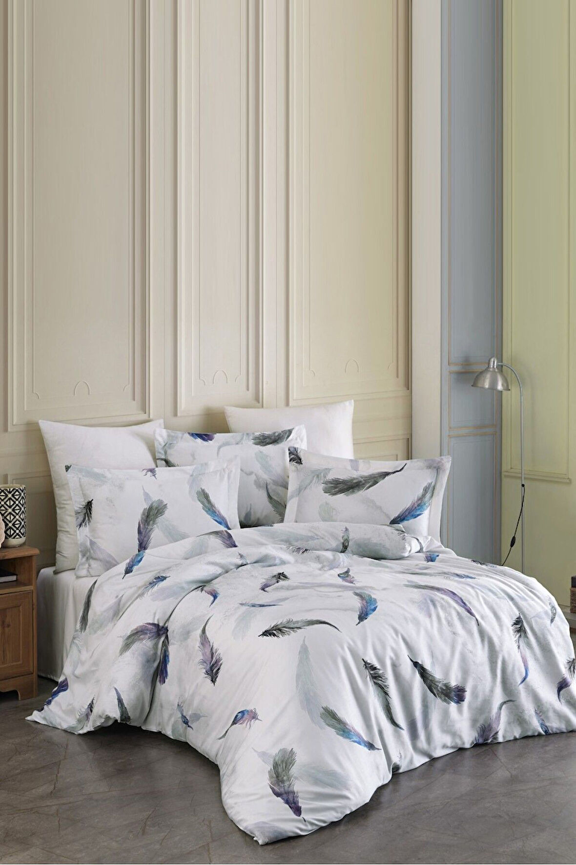 Varol (Family Size) Bambu Saten Nevresim Takımı