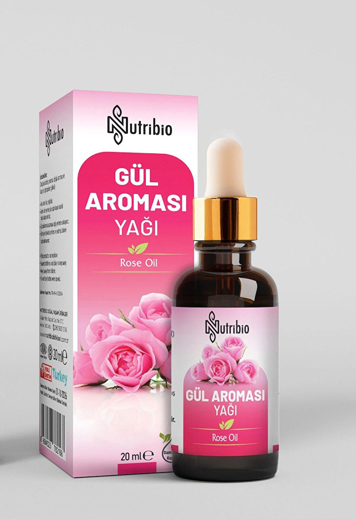 Nutribio Gül Aroması Yağı 20 ML