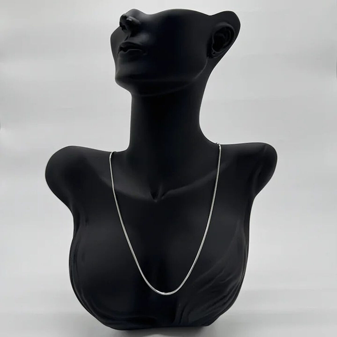 Çelik  İnce İtalyan Zincir Unissex Silver Kolye - Silver