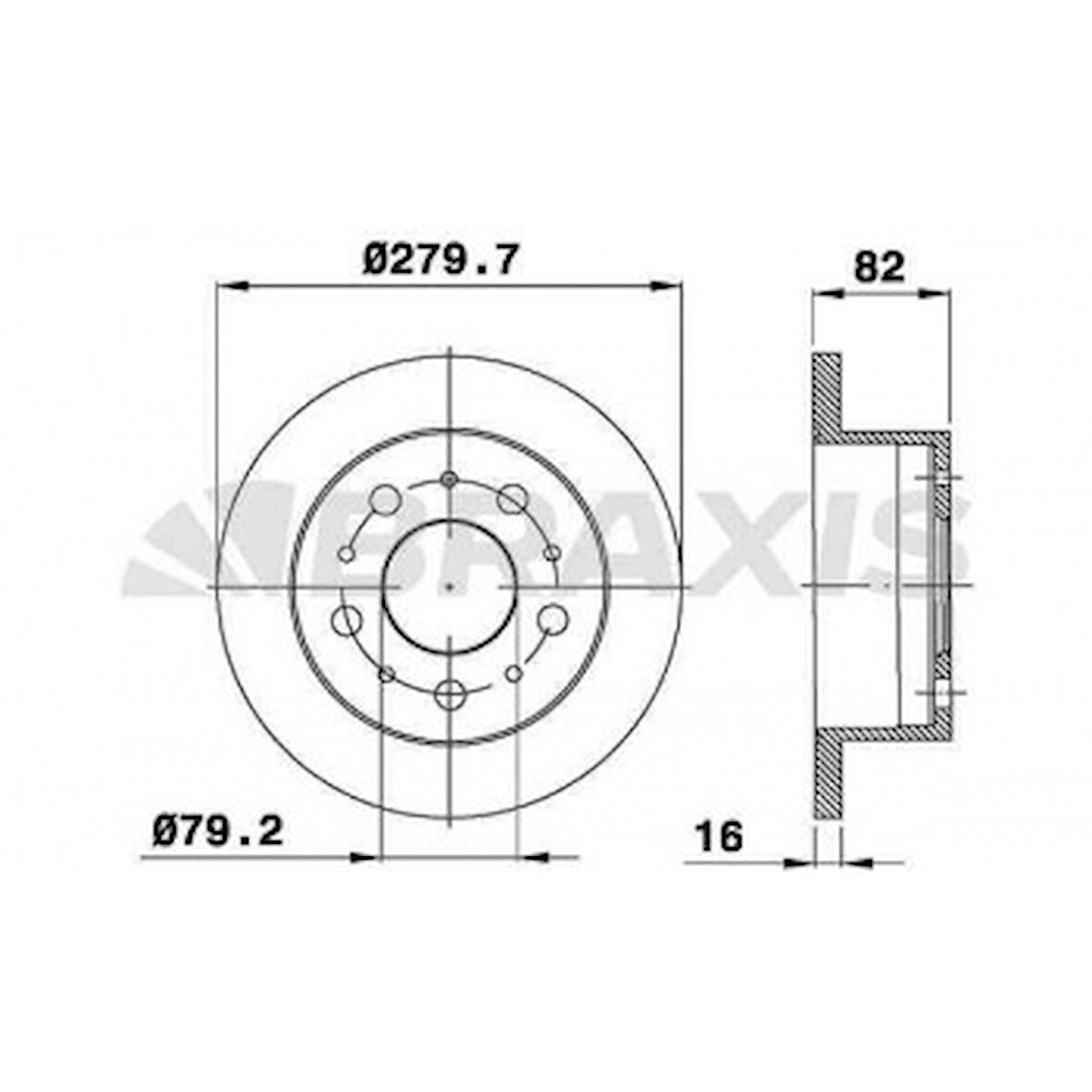 Fiat Arka Fren Disk Aynası Boxer Jumper Ducato (tum Modeller) 18q (16 Jant) 2,0 Hdi 2,2 Hdi 2,8hdi 2,8hdi - Braxıs Ad0348