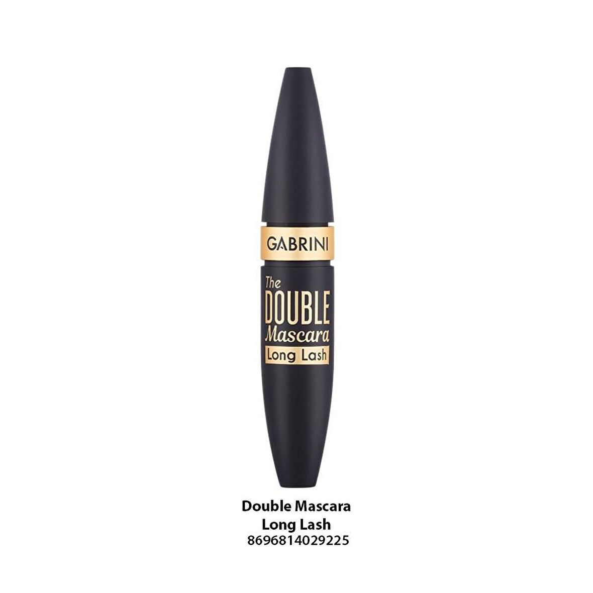 Gabrini Double Long Lash Suya Dayanıklı Fiber Fırça Siyah Rimel