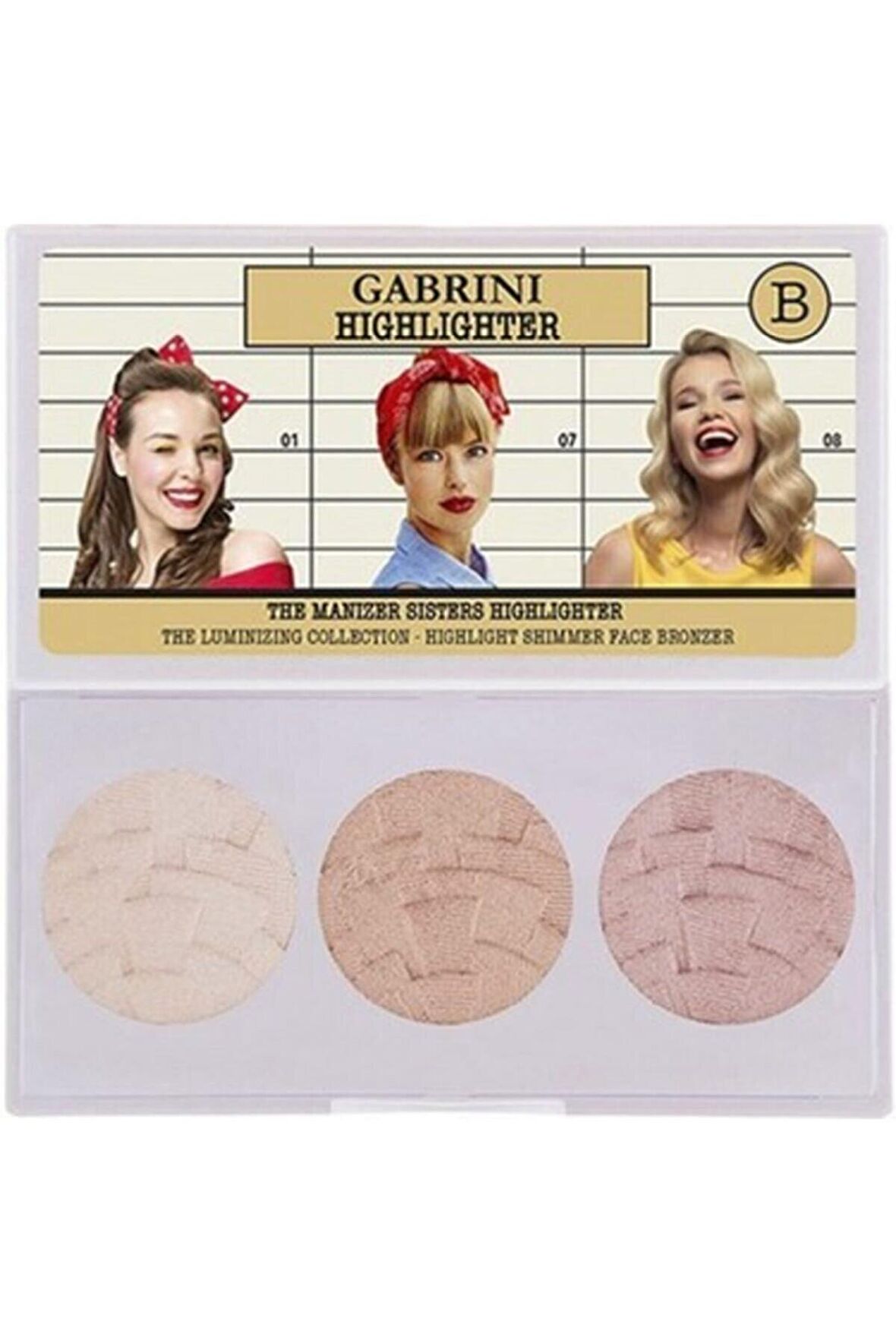 Gabrini 3'lü Aydınlatıcı Paleti - Highlighter B