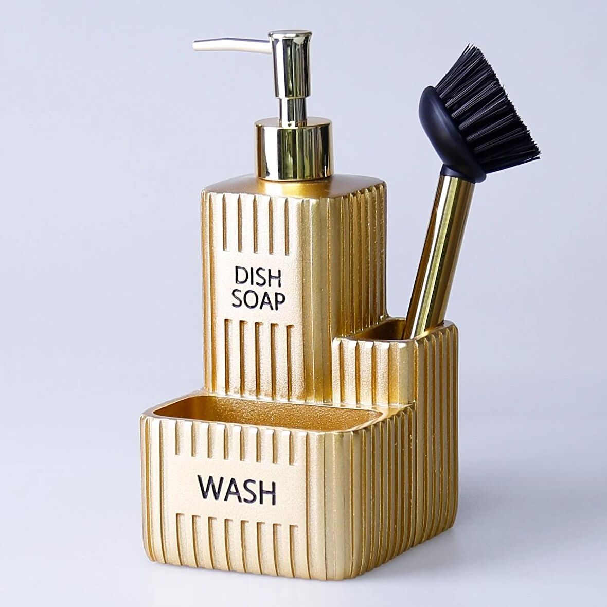 Grooved Fırçalı Sıvılı Süngerlik Altın