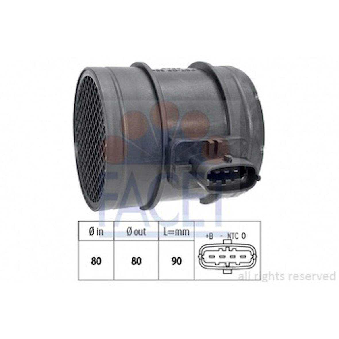 İveco Ticarı Hava Debimetresi Ducato III İveco Daıly-Karsan Jest 2.3jtd Euro5 14> Alfa 159-Brera Giulıetta-Spide - Facet 10.1483