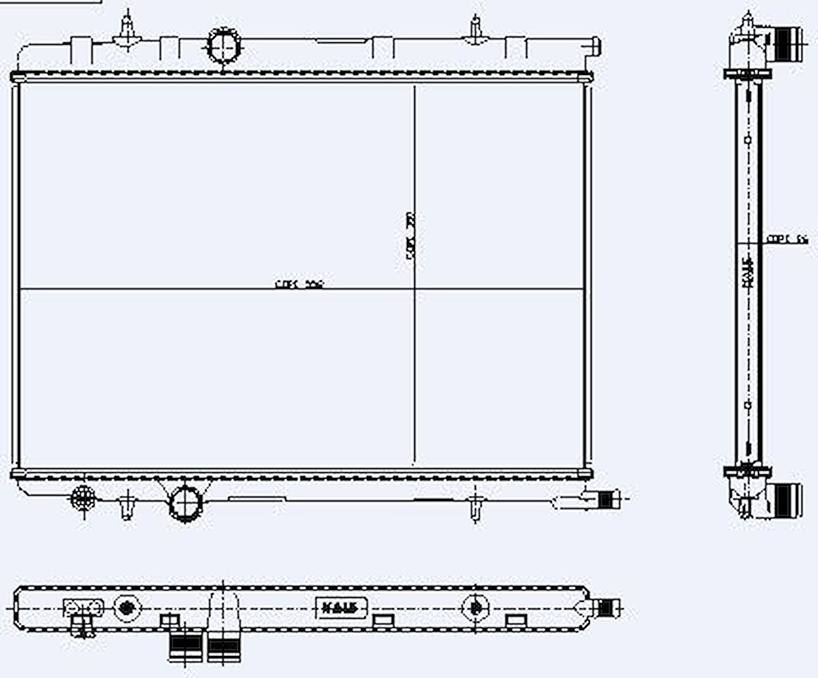 Psa Su Radyatörü - Kutu İçi Adet 1 - Kal 2045011ab