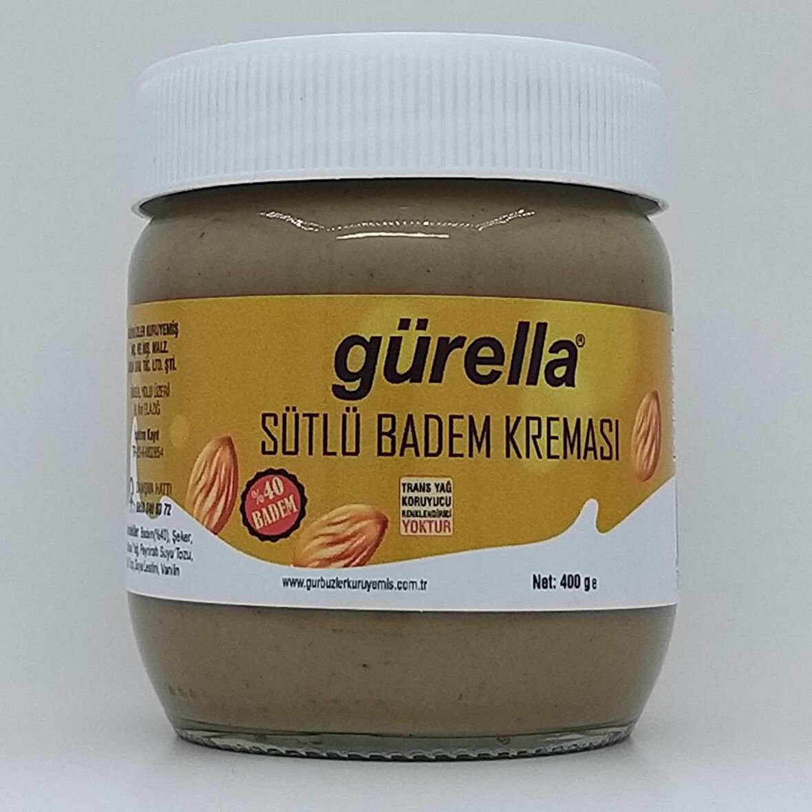 GÜRELLA SÜTLÜ BADEM KREMASI 400 g