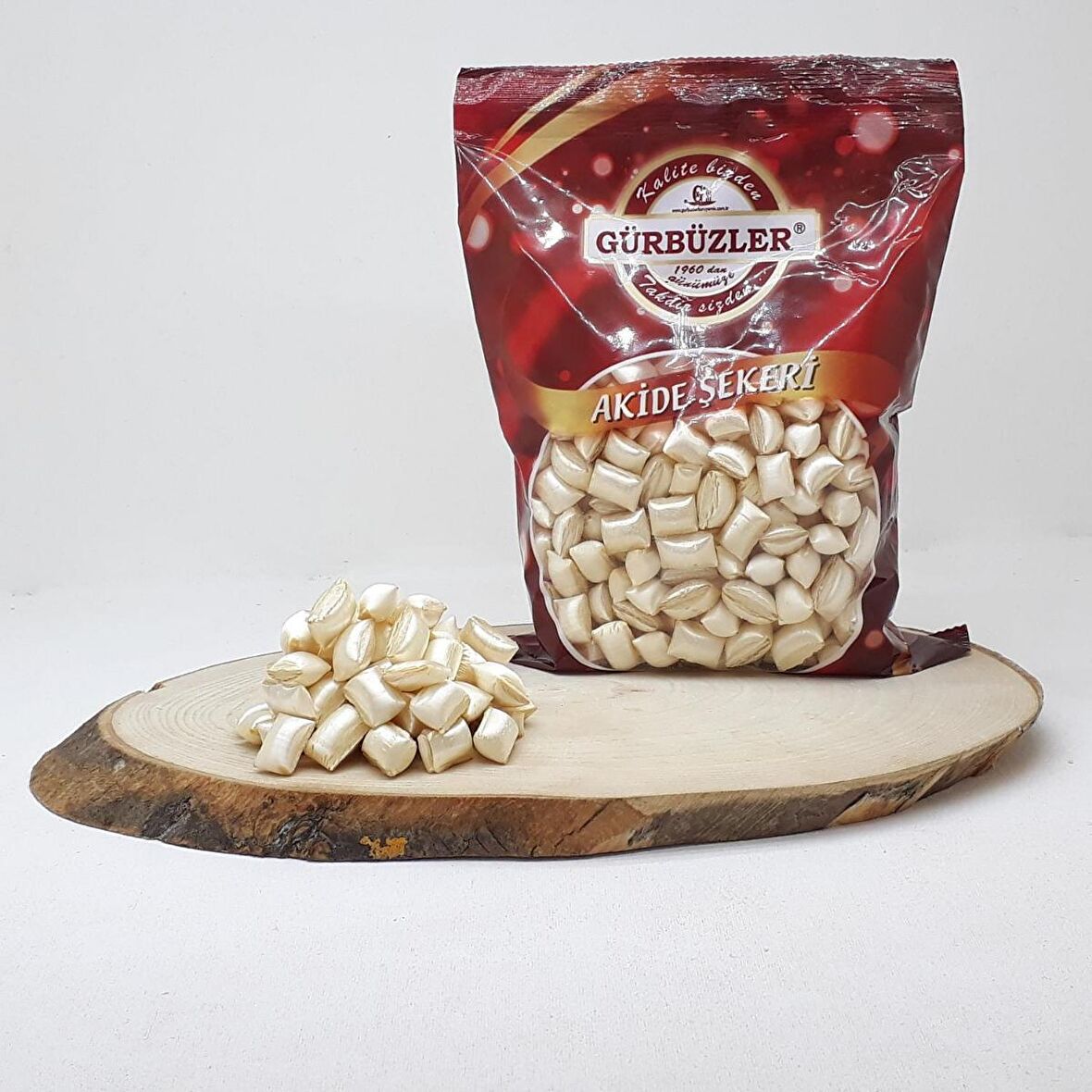 Beyaz Naneli Akide Şekeri 500 Gram 