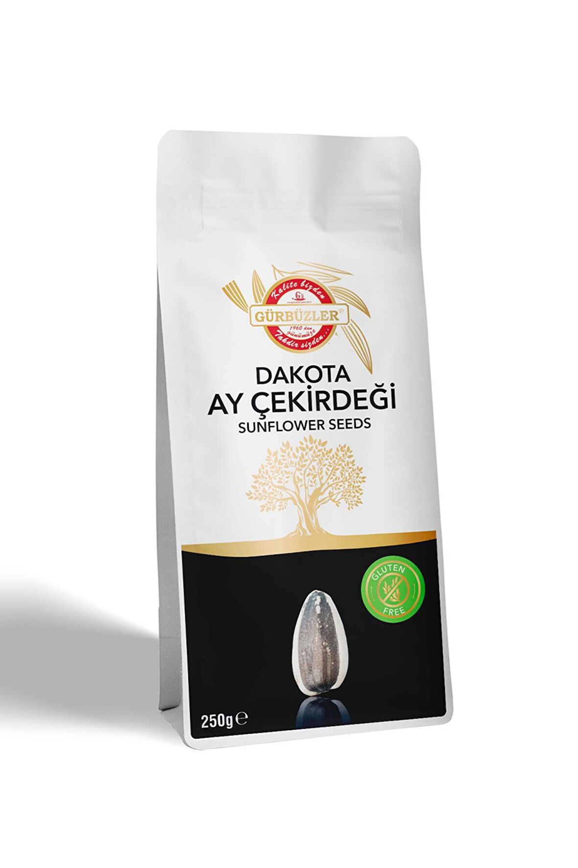 Gürbüzler Glutensiz Dakota Ay Çekirdeği Kavrulmuş Tuzlu 250 Gram