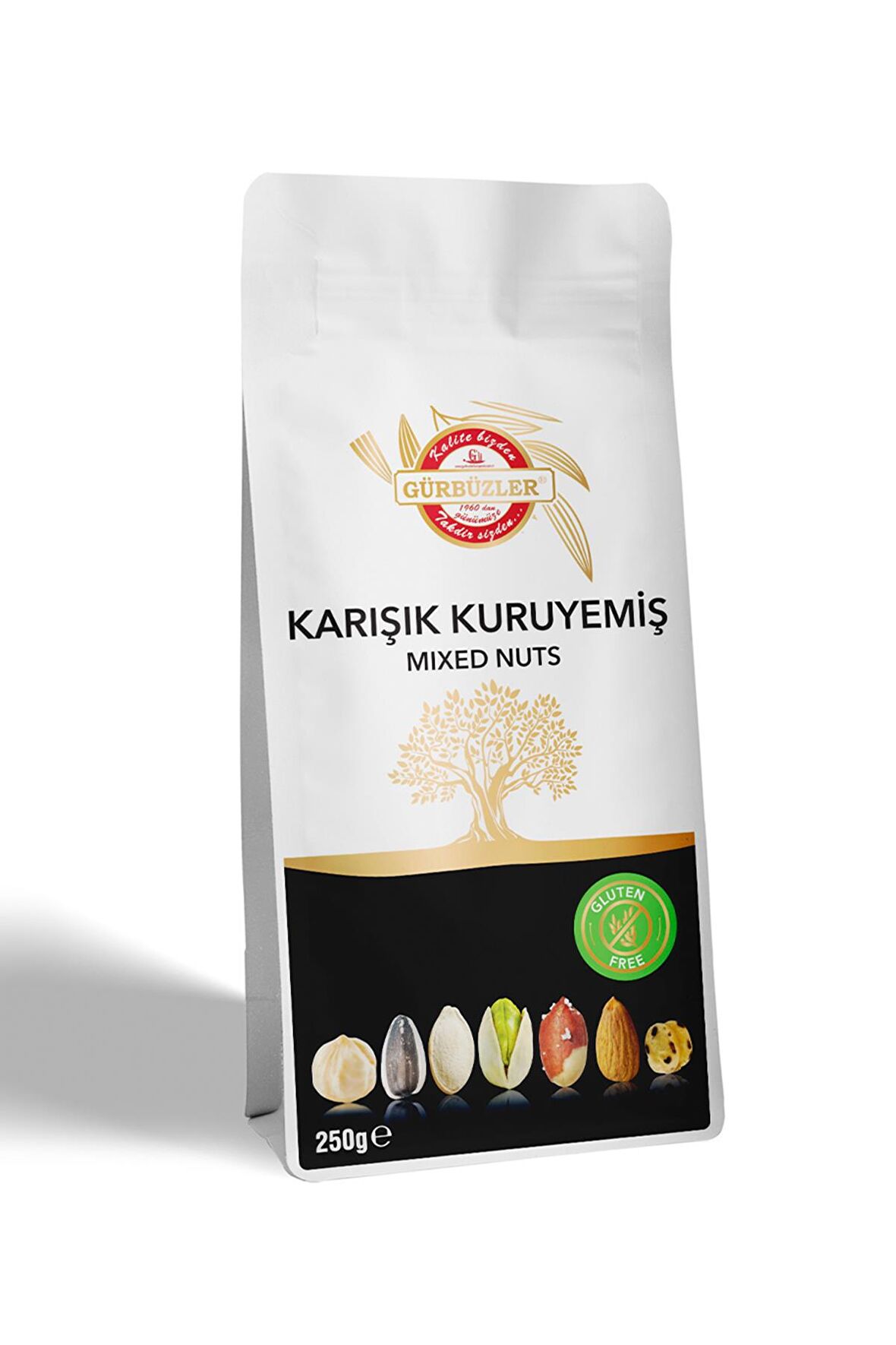 Gürbüzler Glutensiz Karışık Kuruyemiş 250 Gram