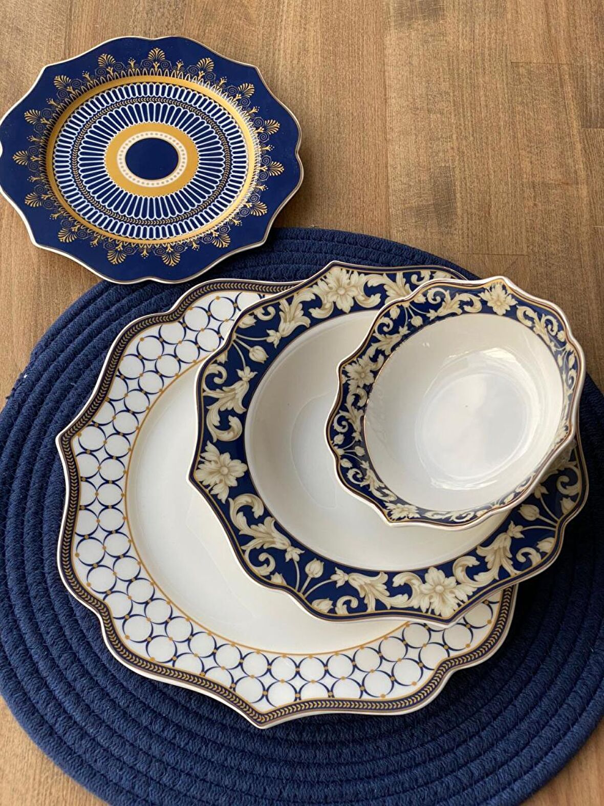 Sembol Oxford Bone China 24 Parça 6 Kişilik Yemek Takımı