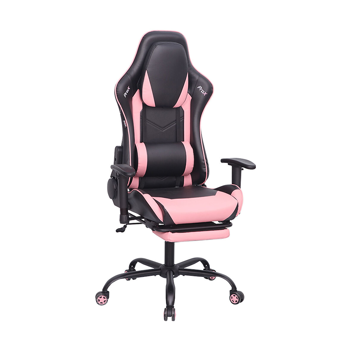Adore Gaming ProX Oyuncu Koltuğu Siyah / Pembe S. Deri 71x77,5-126x136 cm