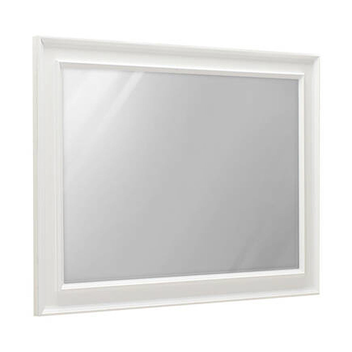 Country Şifonyer Aynası - Mat Lake Beyaz 90x65x4 cm (GxYxD)