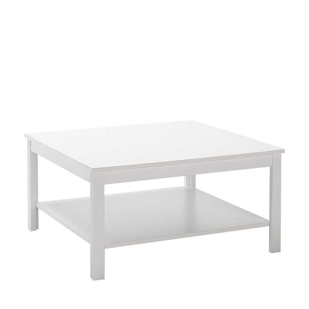 Adore Mobilya Rustik Kare Sehpa-Mat Beyaz 80x40x80 cm (GxYxD)