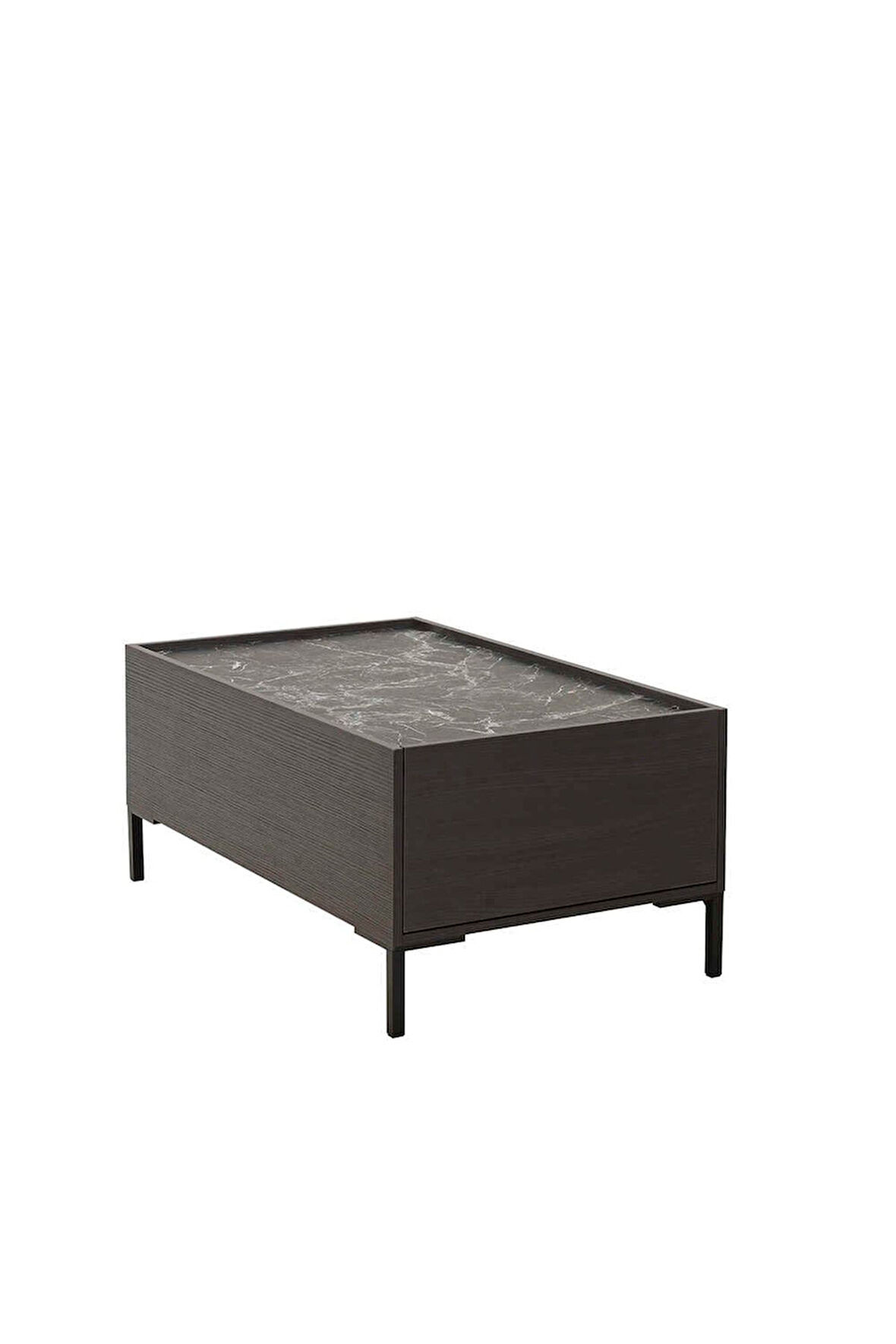 Pool Çekmeceli Dikdörtgen Orta Sehpa-godiva-mermer Desenli 103x42x60 Cm (gxyxd)