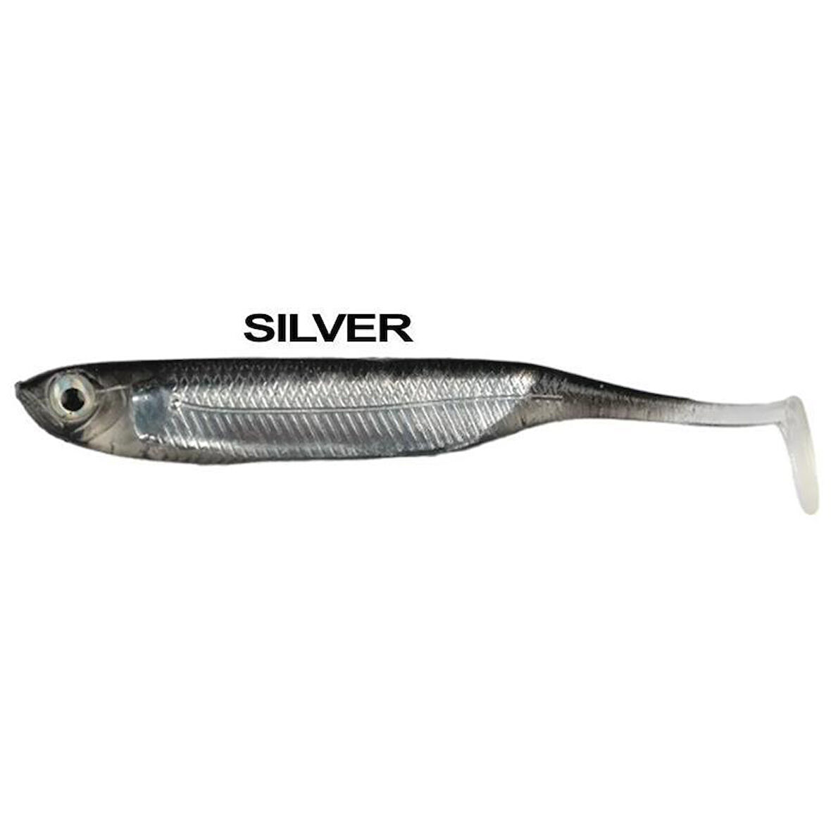 Ryuji Real Fish 8cm Silikon Yem [5 Adet] SİLVER
