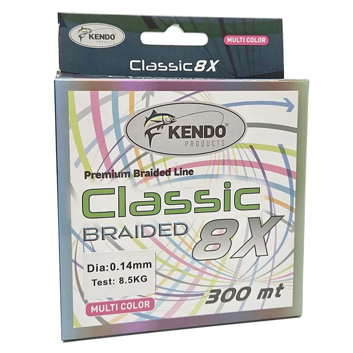 Kendo Classic 8x 300mt MultiColor Örgü İp 0,16 mm