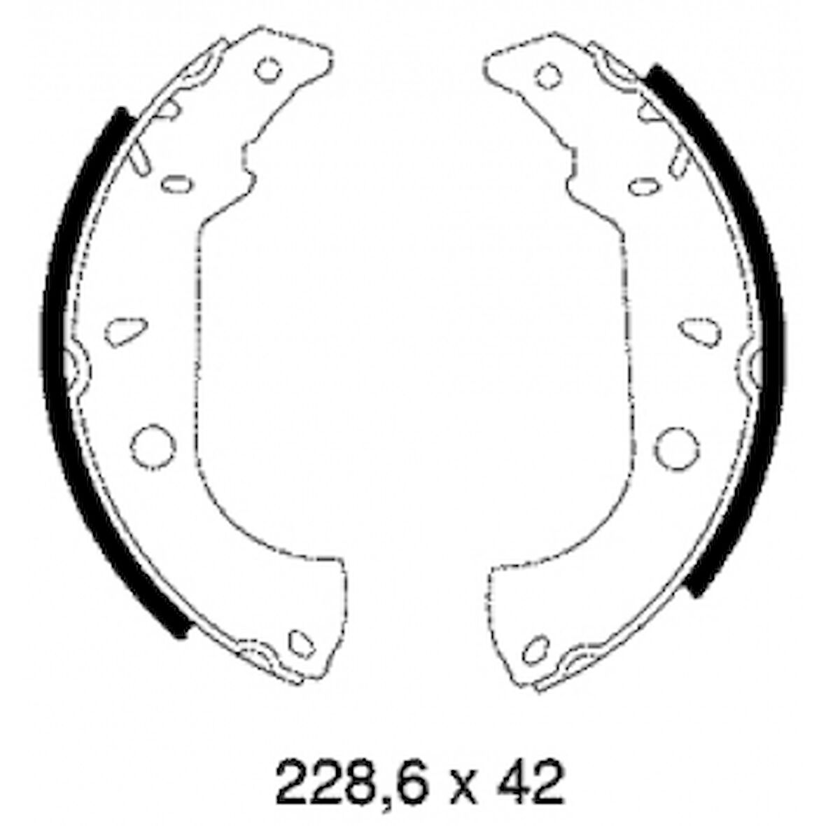 Tofas Fren Balatası Arka Kampana Tempra Sw Marea 96>02 / 145 94>96 146 94>01 228×42 - Braxıs Ac0140