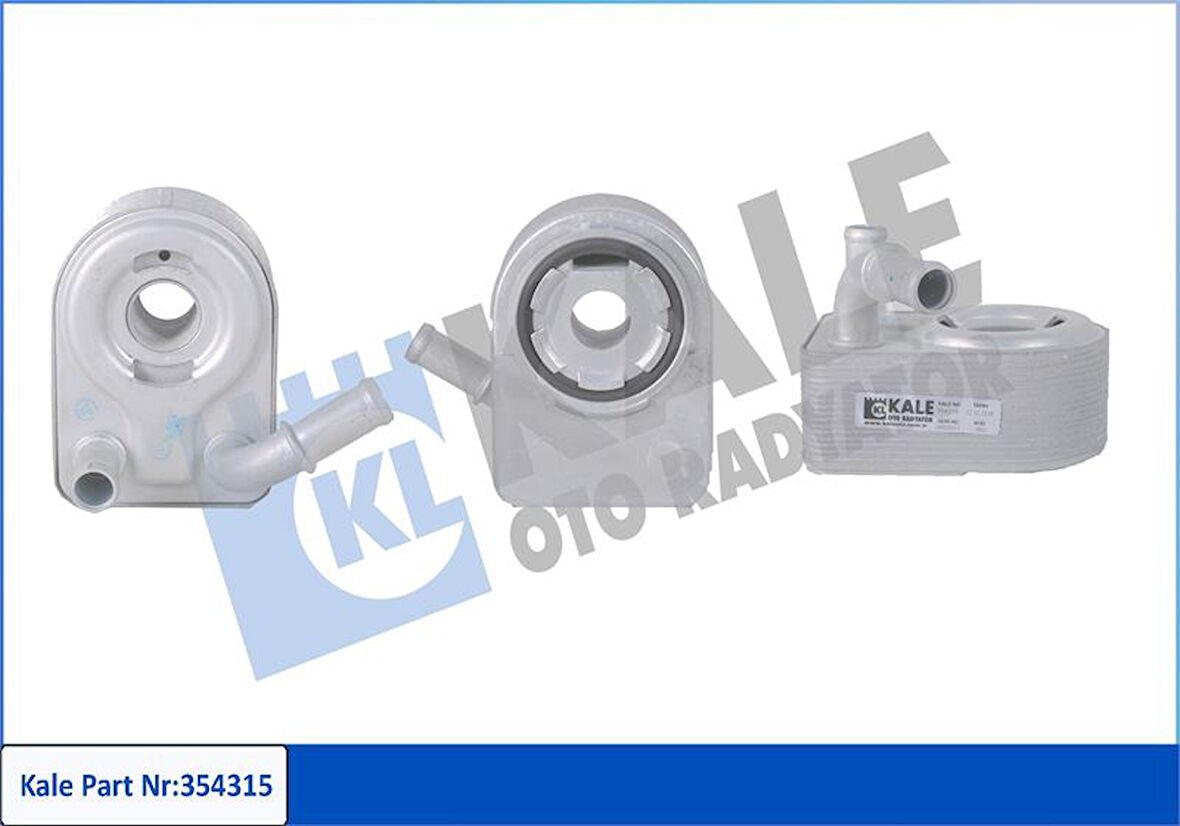 Ford Motor Yag Sogutucusu Komple 1,6 Zetec 16v Focus II III 04>14 / Mondeo II III 1,6 Zetec 16v 07>14 - Kale 354315