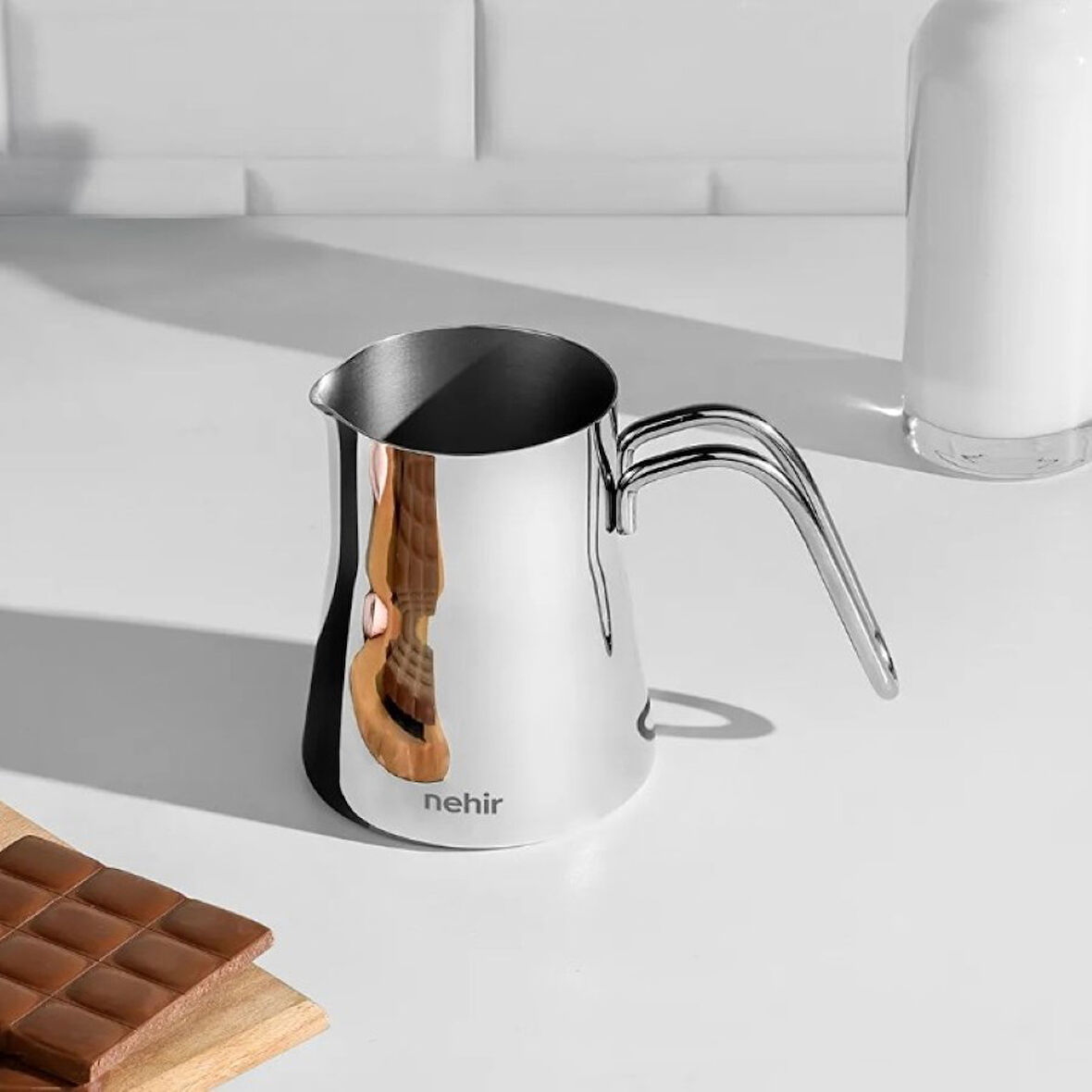 Nehir Everest Mini Çelik Sütlük 500ml 