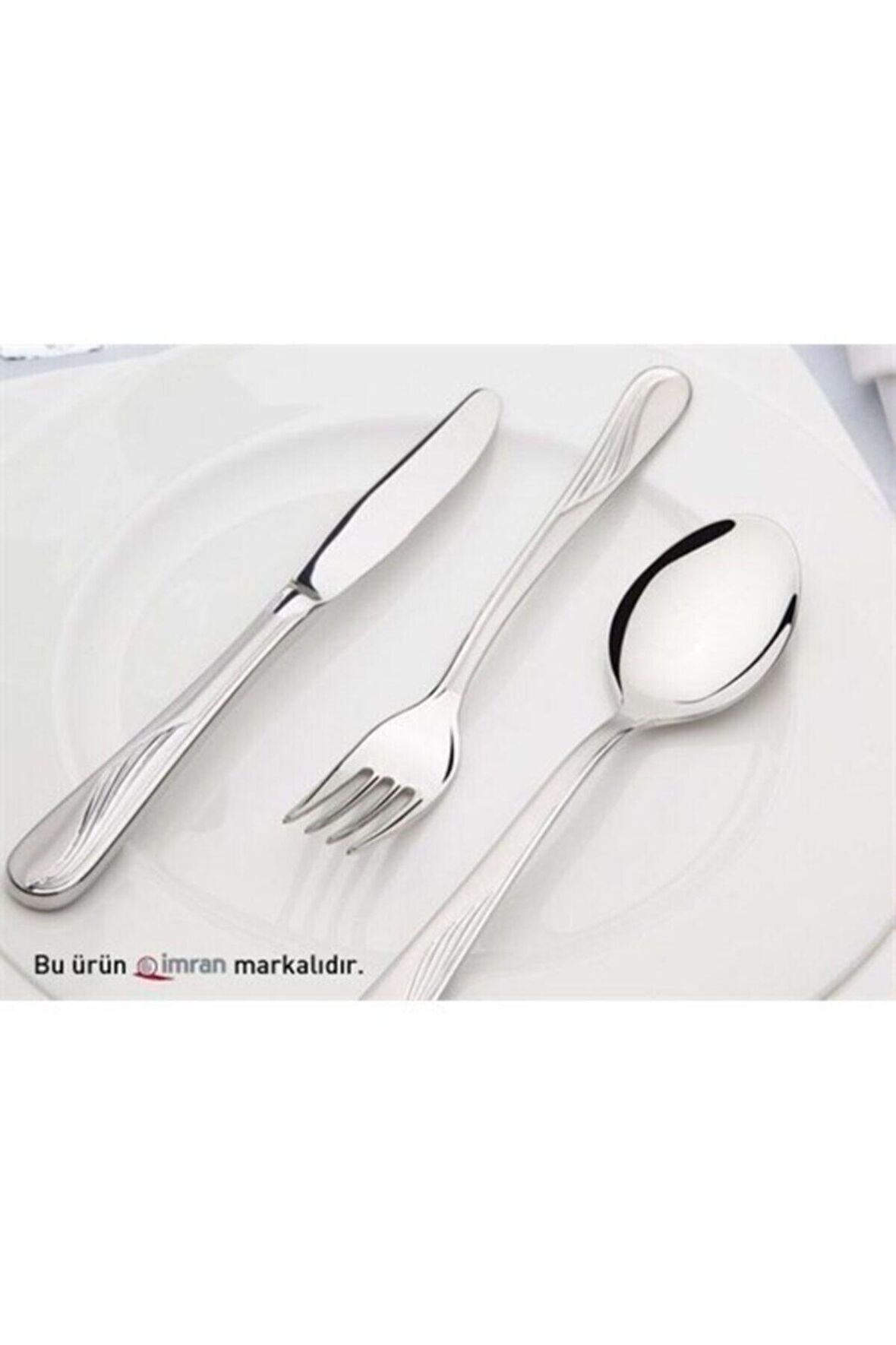İMRAN Sade Yemek Çatalı Kuşkanadı 12 adet