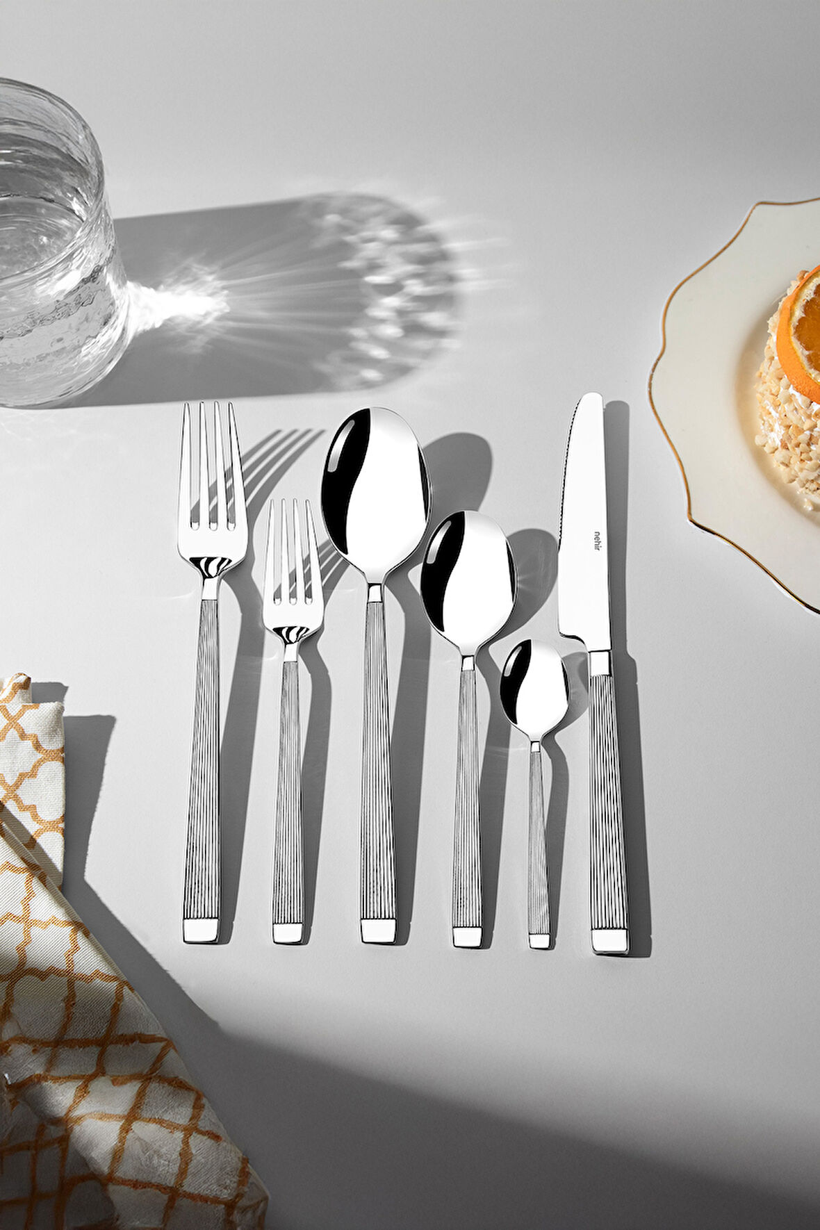 Nehir maria 72 parça çatal kaşık bıçak takımı - çatal kaşık bıçak seti 12 kişilik