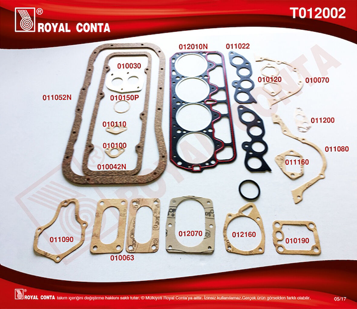 Tofas Motor Conta Takımı (full) M131 1,6 - Royal T012002