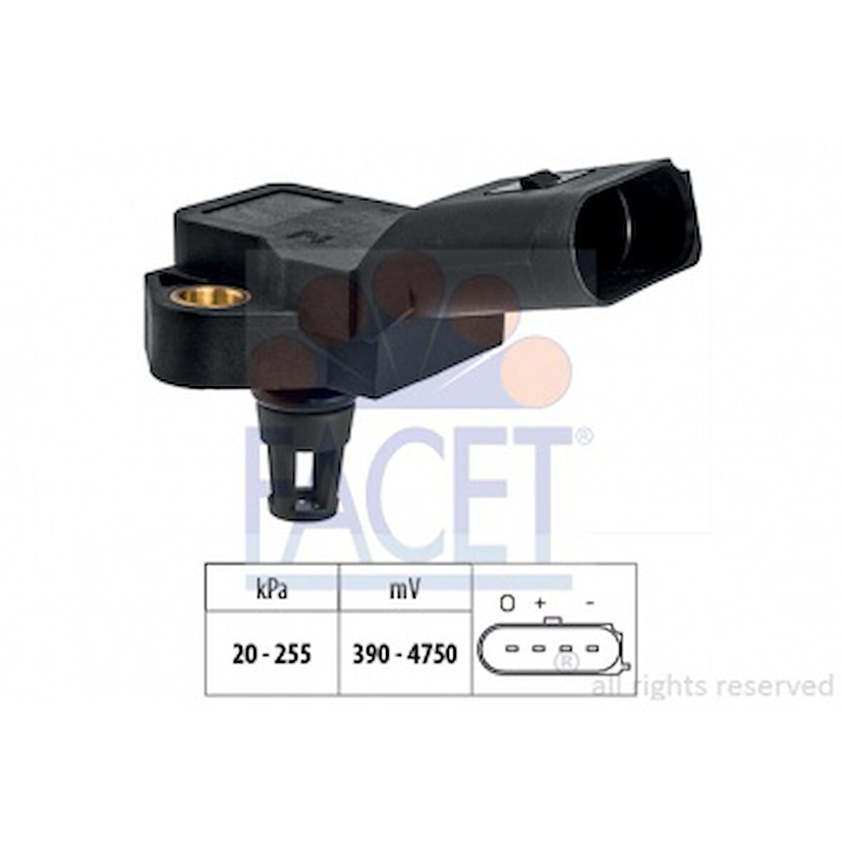 Vag Turbo Basınc Sensoru A4 08>15 A5 08>11 1.8 Tfsi 2.0tdi Caha Cahb Cabd Cdhb - Facet 10.3188