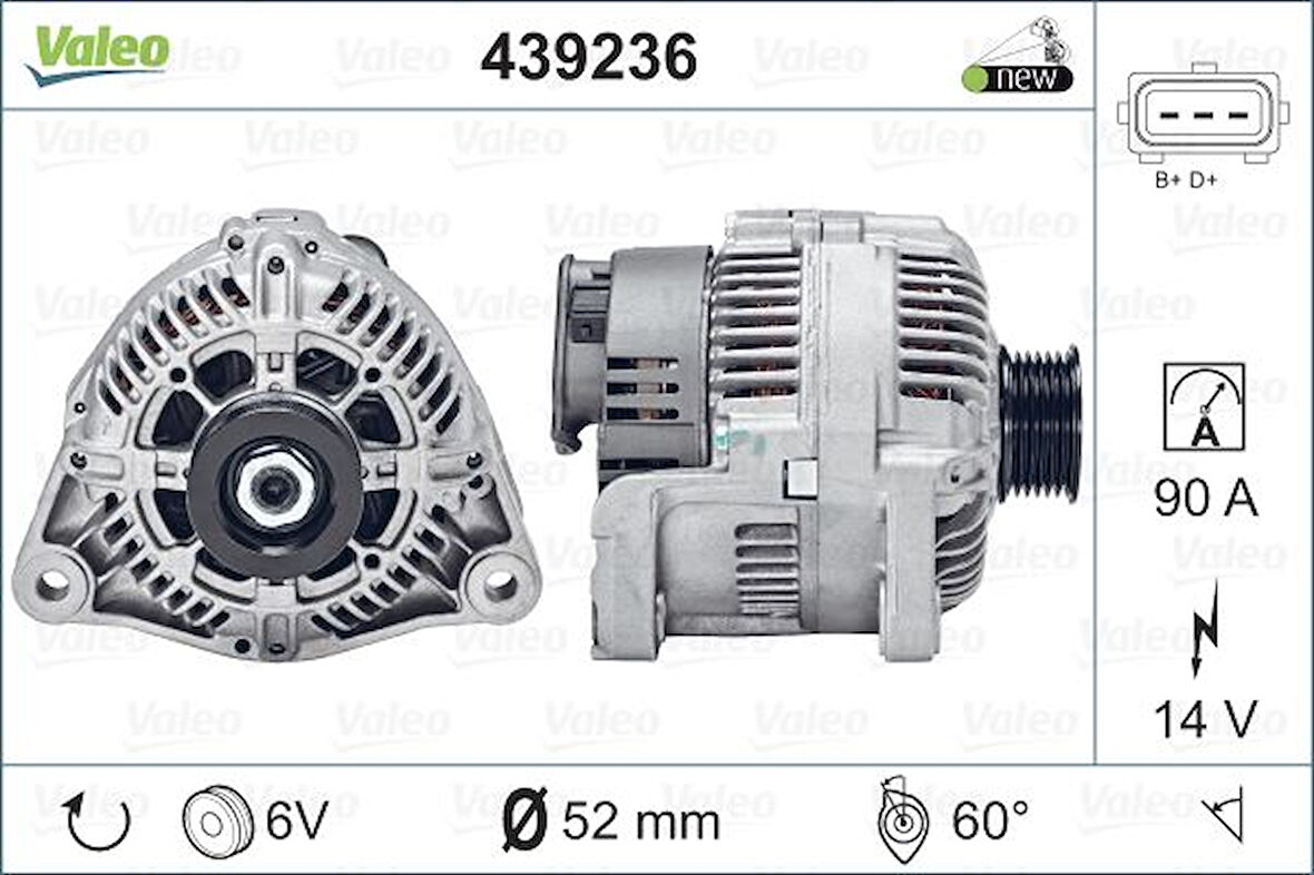 Bmw Alternator 90 A 14 V Bmw M43 B19 E46 - Hella 8el011712-251