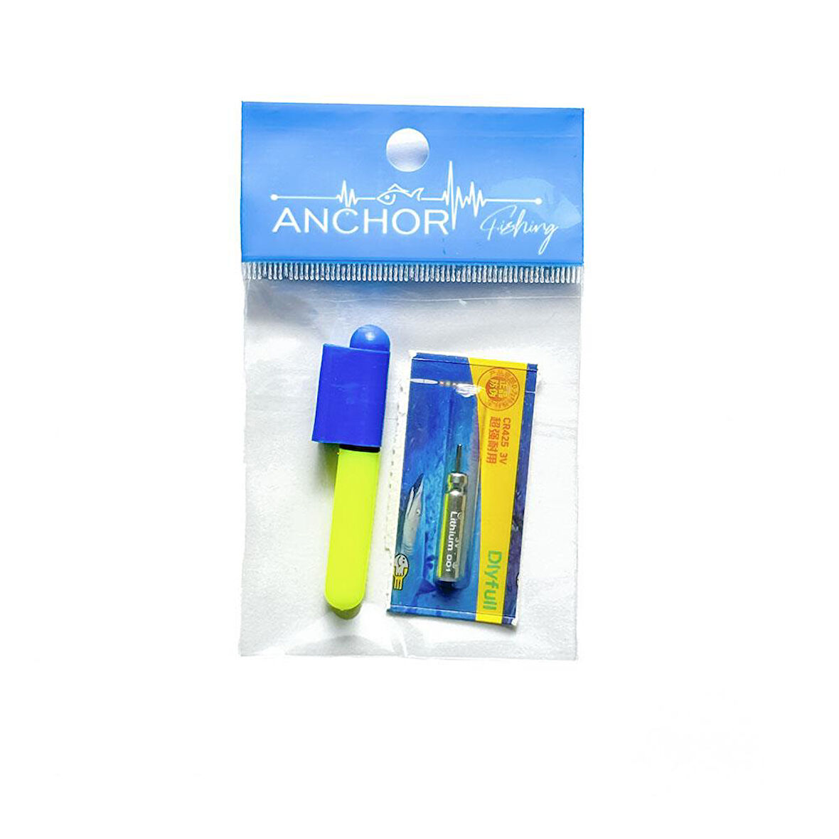 Anchor Pilli ve Aparatlı Fosfor Light Stick SARI