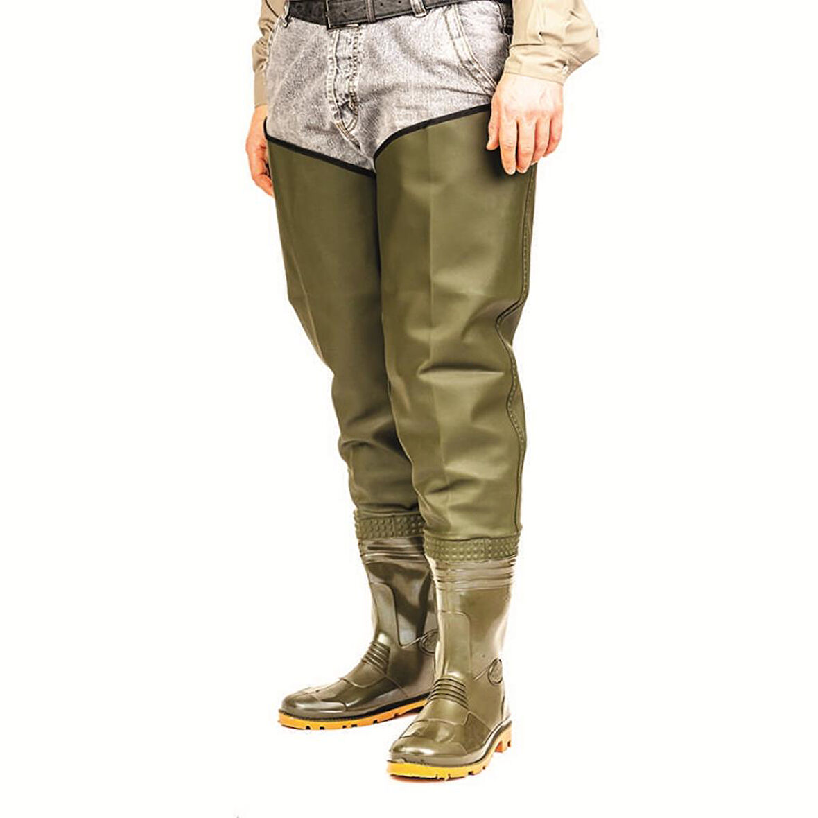 Gezer Çift Baskılı Kasık Çizme HAKİ-44