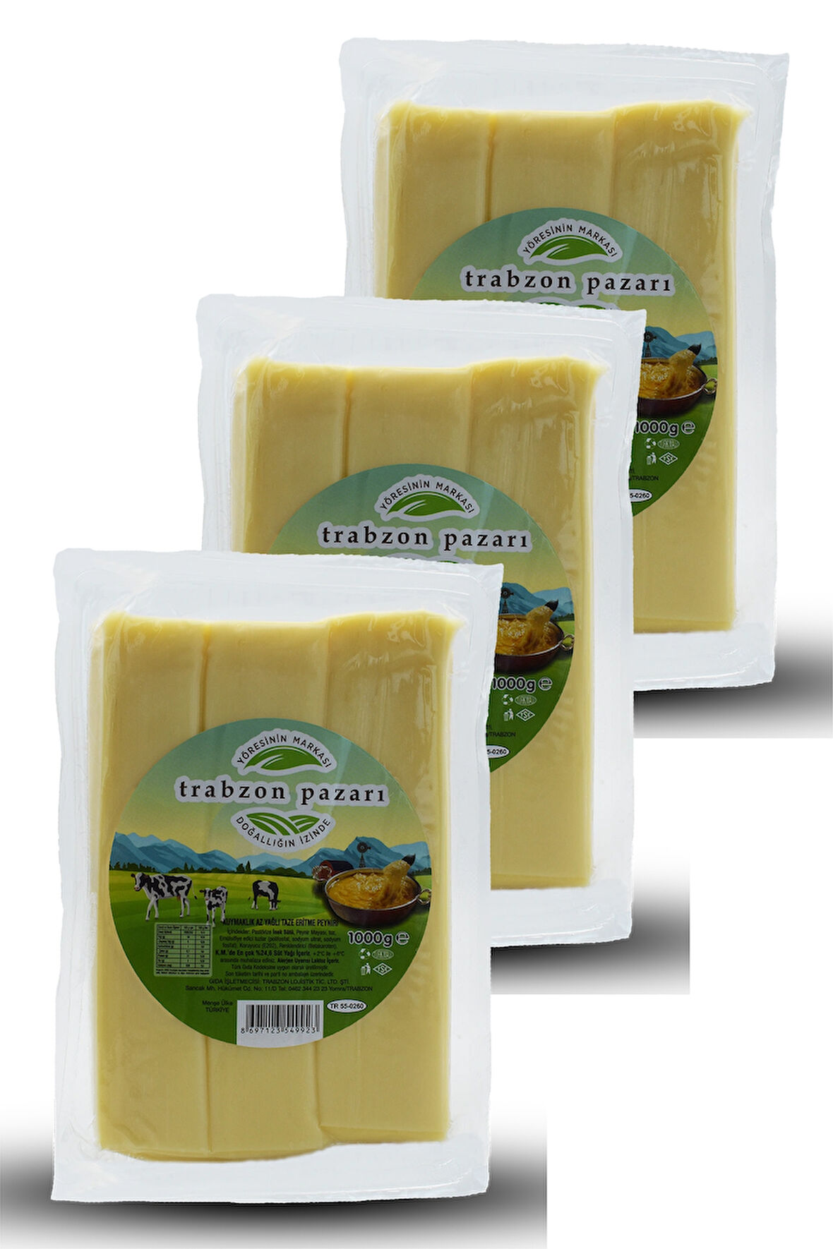 Trabzon Yöresel Kuymaklık, Telli Peynir 3x1 KG