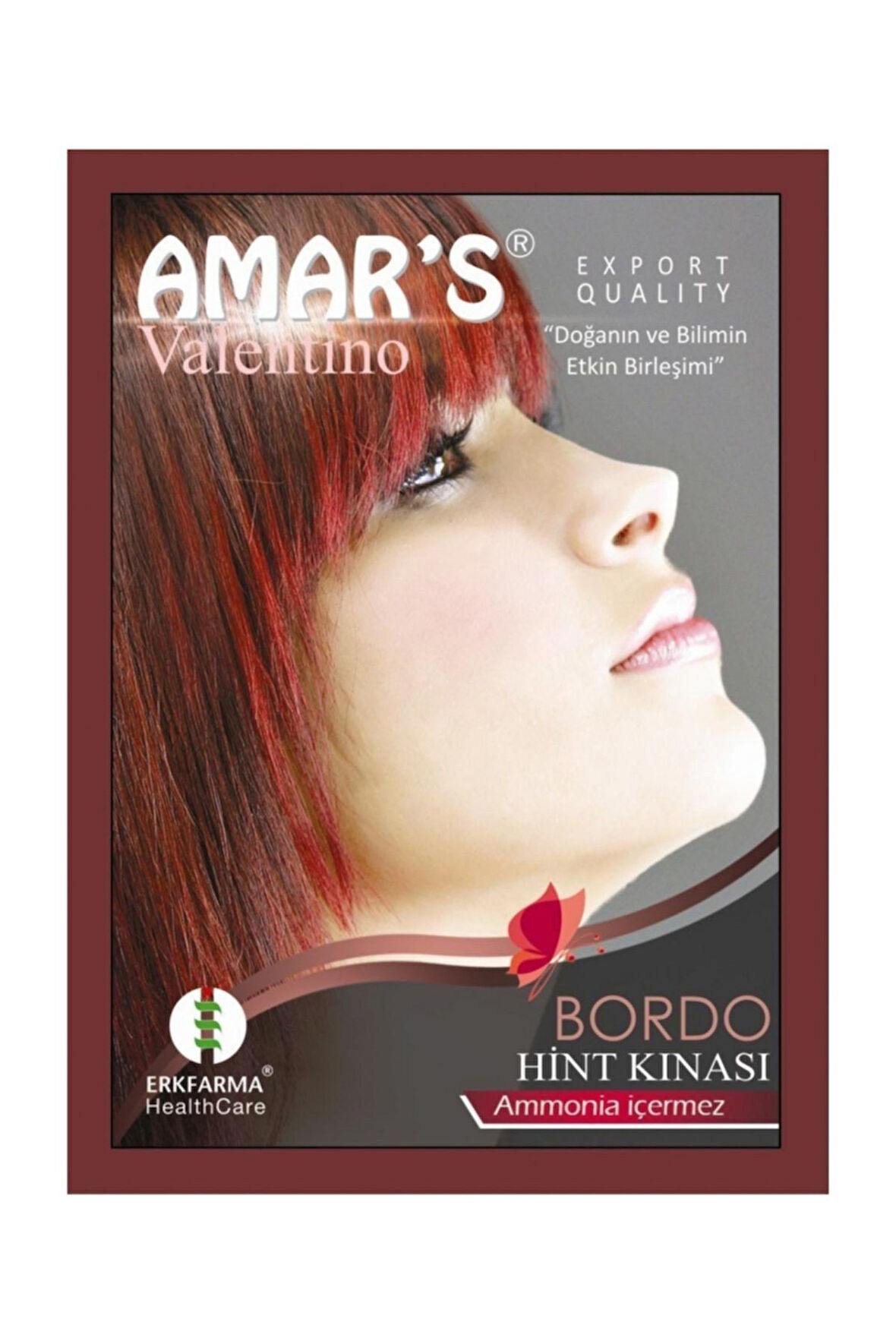 Amar's Orjinal Hint Kınası (Bordo)