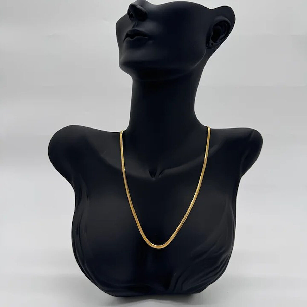 Çelik İtalyan Zincir Unisex Gold Kolye 50 cm - Gold