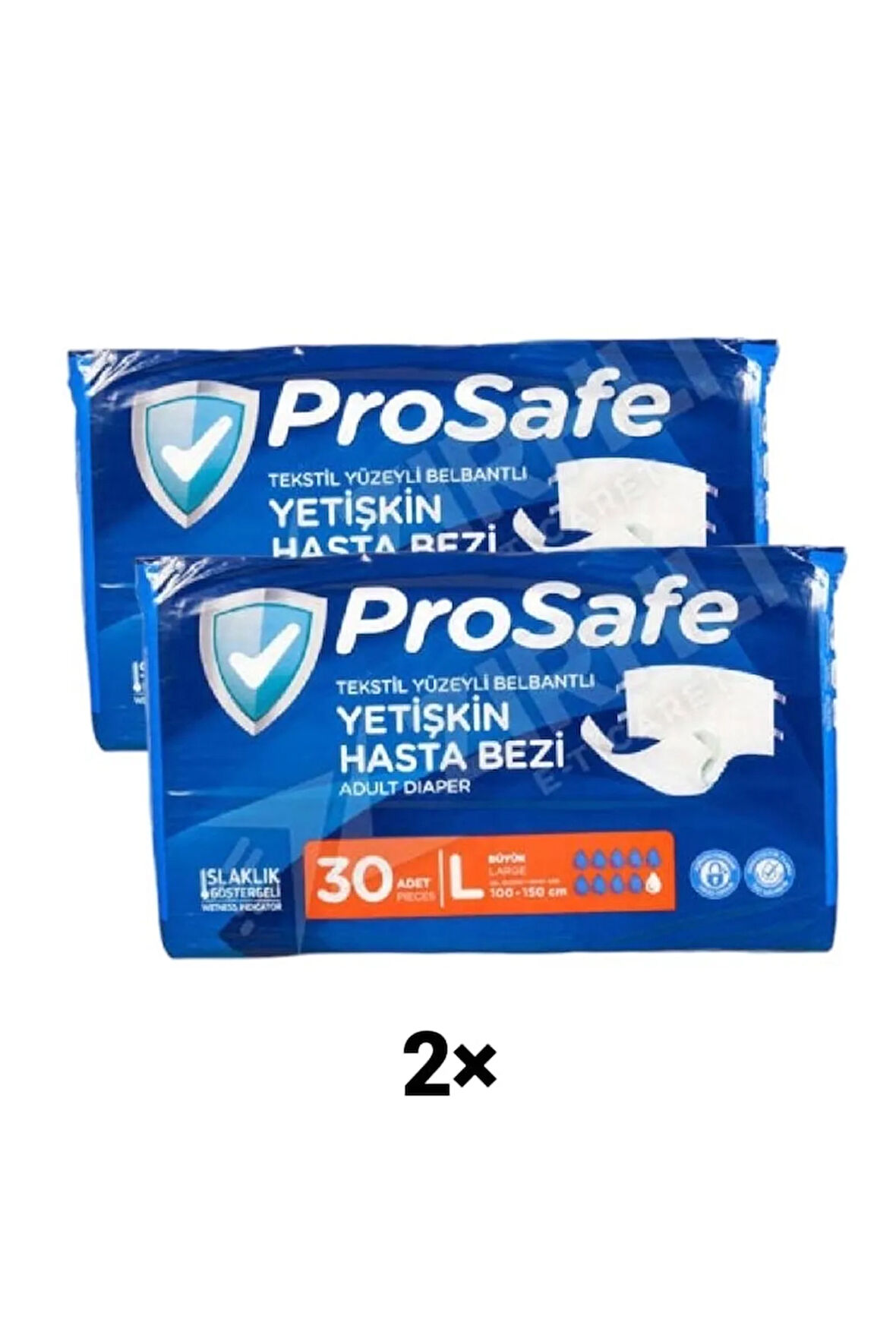 Belbantlı Hasta Bezi L Beden 2 Adet 60 Yaprak