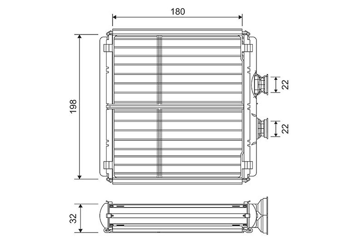 Mercedes Kalorıfer Radyatoru W204 07>14 W212 09>15 C218 11>17 R231 12> C190 14> R197 11> - Valeo 811508