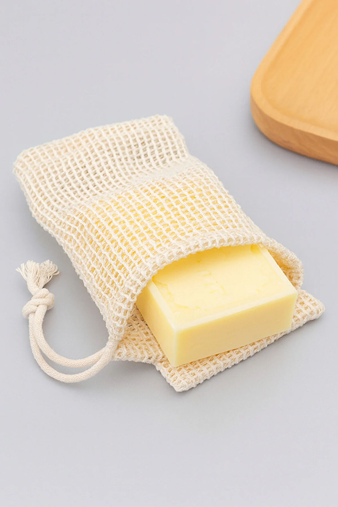 Pamuklu File Banyo Kesesi 6’lı Set Doğal Sabunluk ve Duş Kesesi