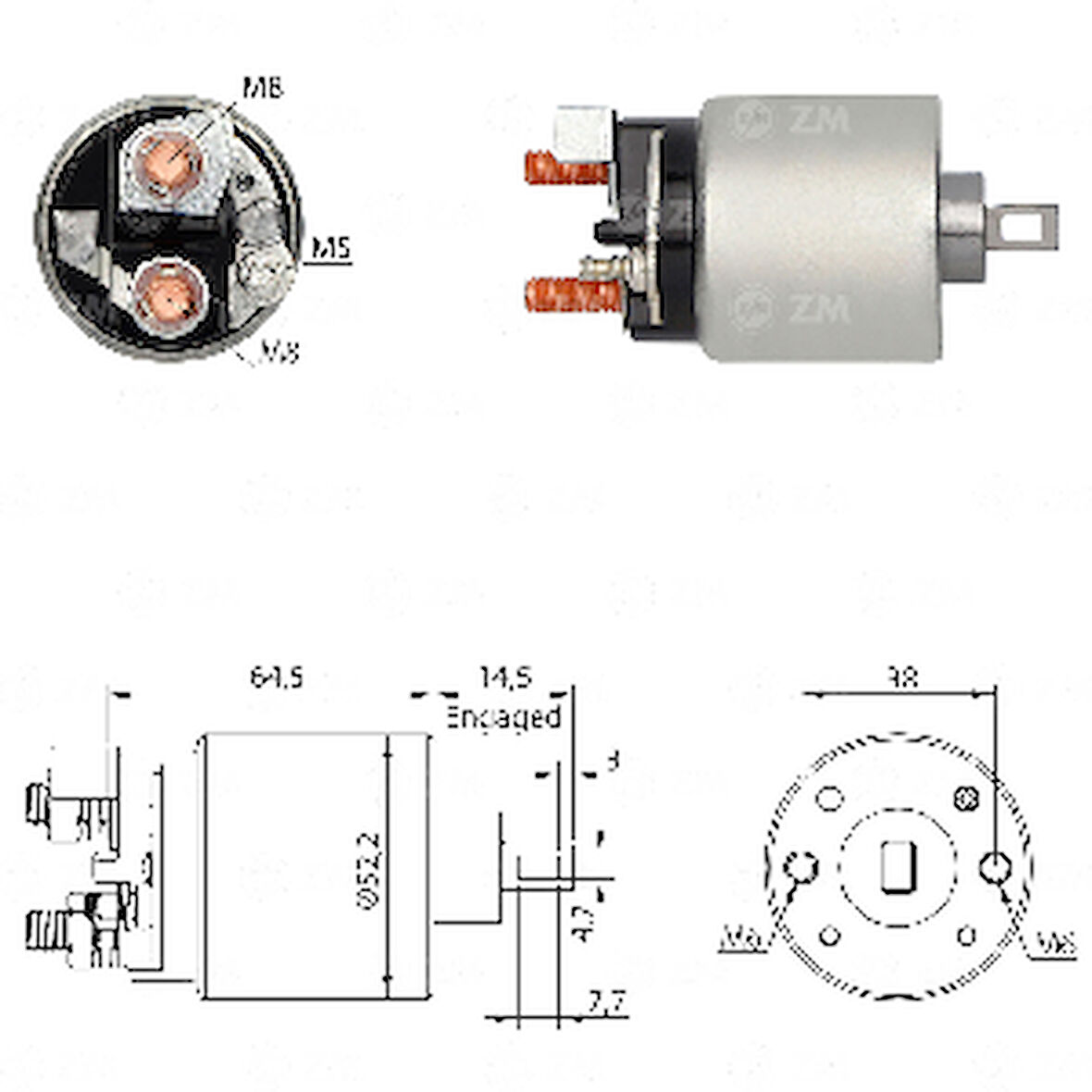 Unıversal Mars Otomatıgı 12v Nissan Navara - Pathfınder 2.5 DCI / Ford Ranger 2.2 Tdci - Zm-2710
