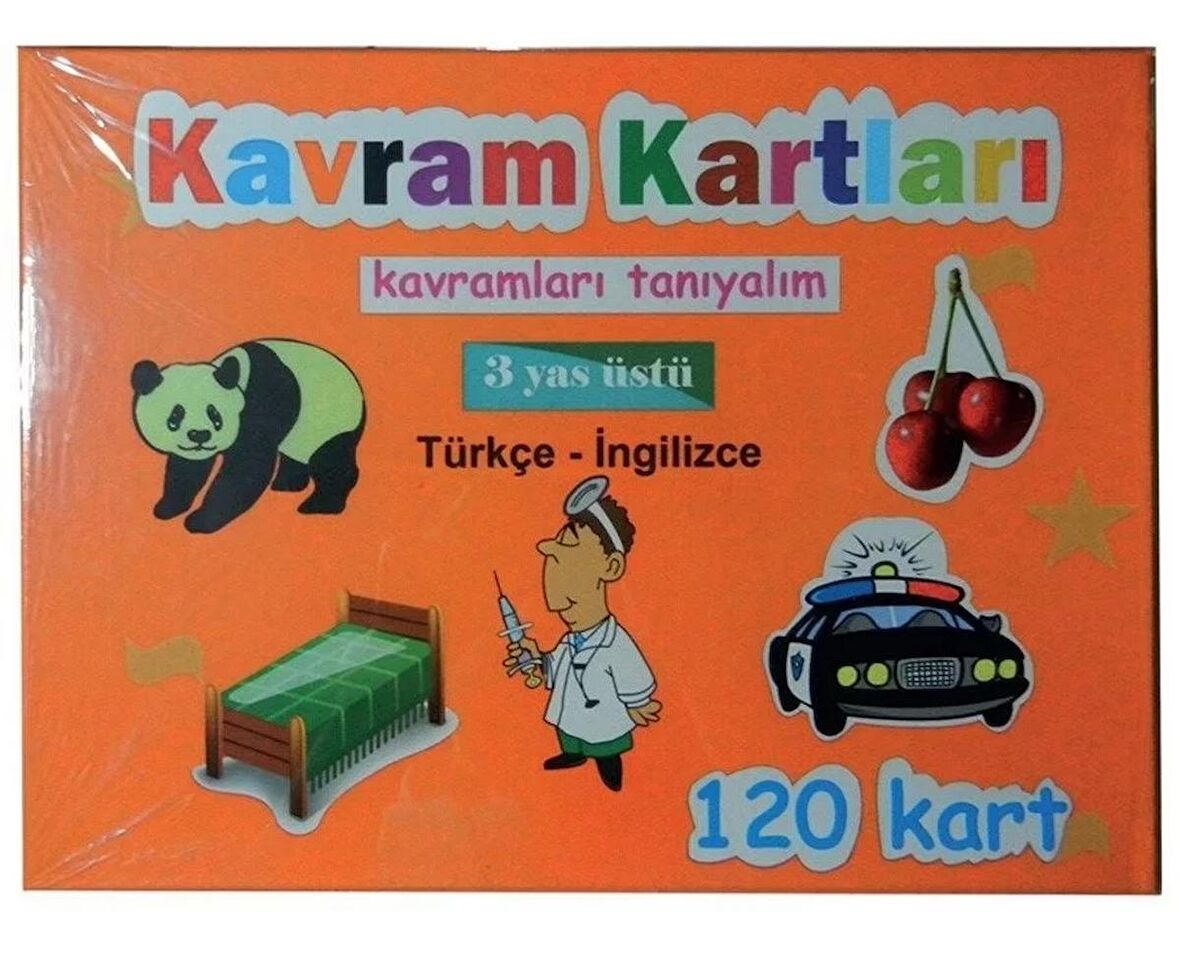 Anaokulu Kavram Kartları 120 Prç.