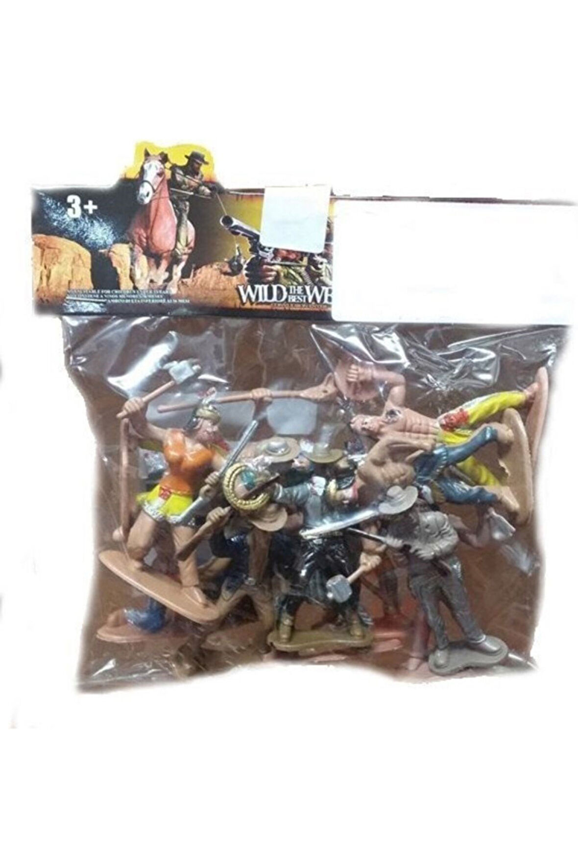 Poşetli Kovboy Askerler Oyuncak Kovboy Asker Seti