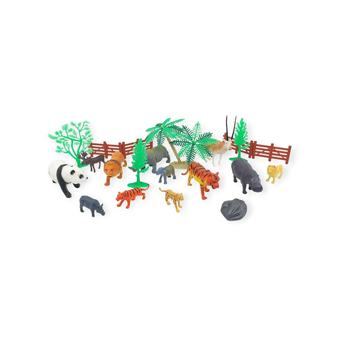 Hayvan Seti - 12 Parça Vahşi Hayvanlar Çiftlik Seti  - YS2789