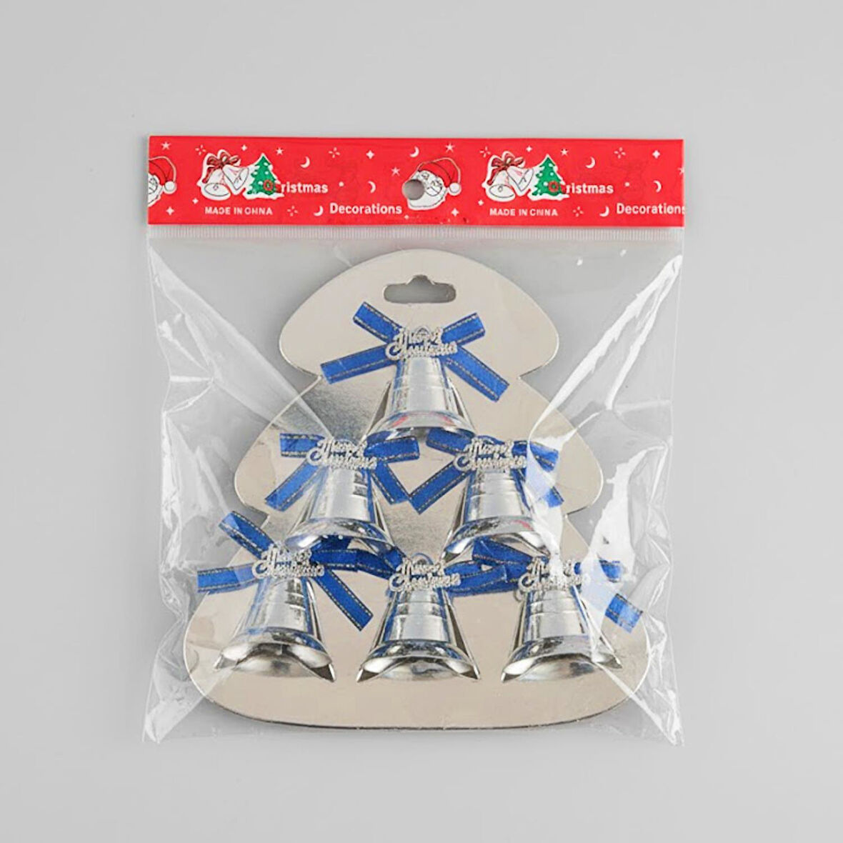 Kızılkaya Yılbaşı Ağacı Süsü Çan Gümüş 6 lı (2505111)