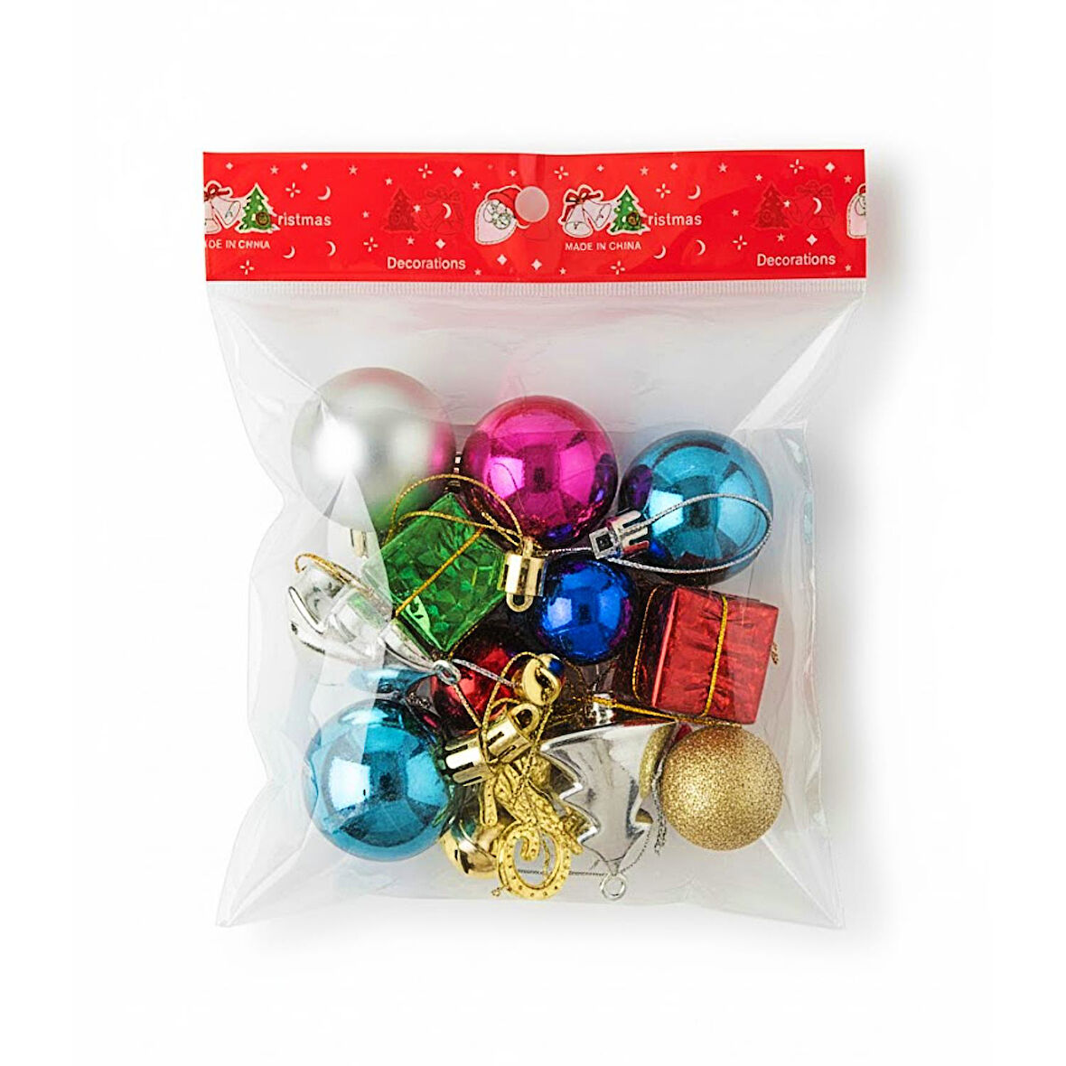 Kızılkaya Yılbaşı Ağacı Süsü Karışık 12 Parça (2505118)