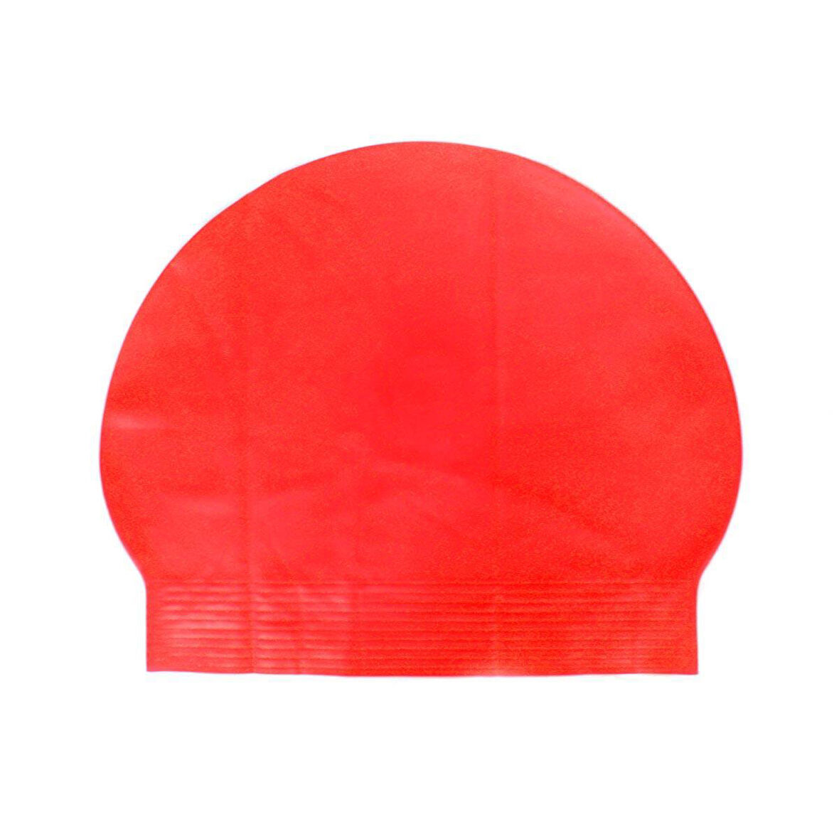 Bermuda Latex Swim Cap Yüzücü Bonesi KIRMIZI