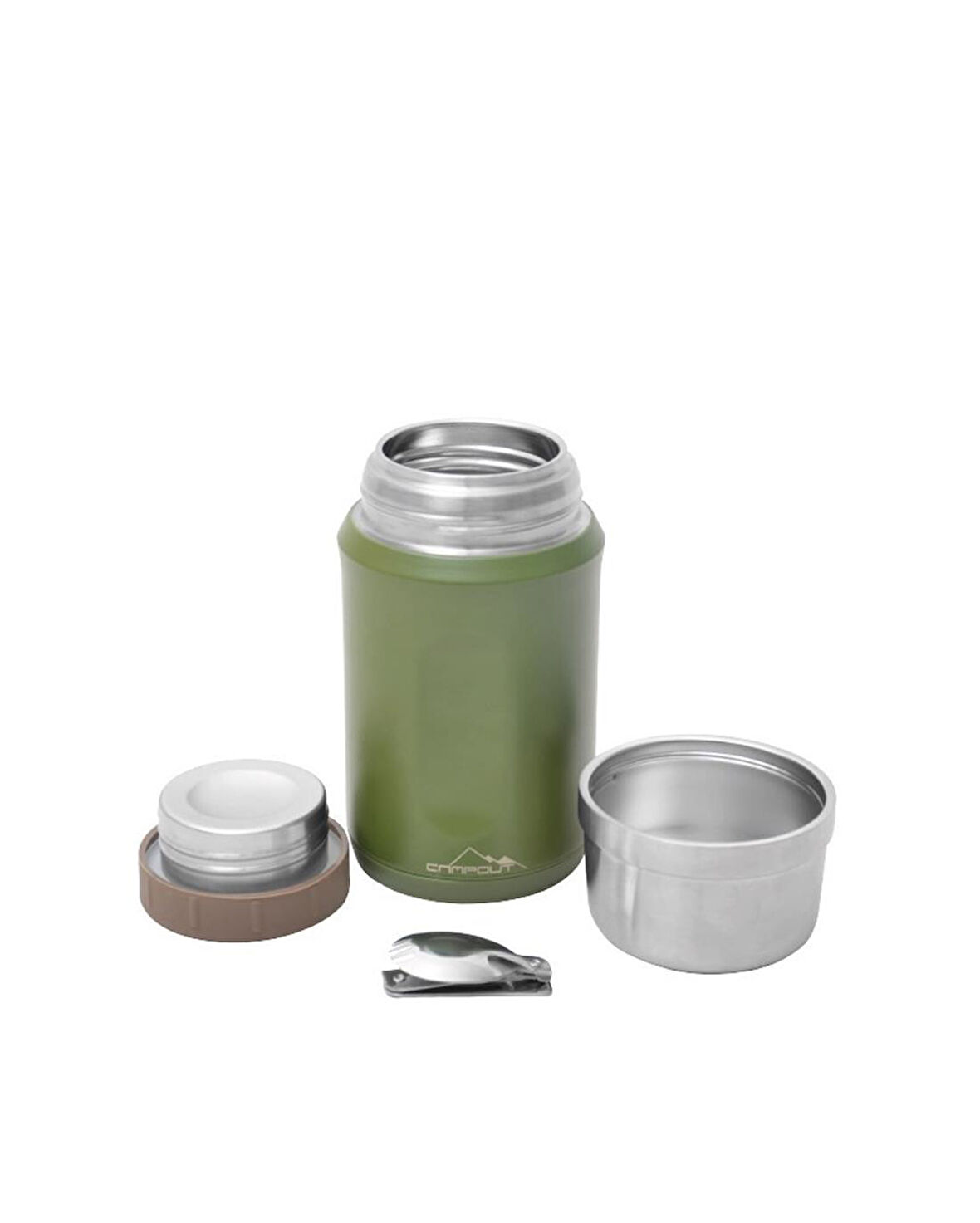 Campout Çift Katmanlı Yemek Termosu 600 ML YEŞİL