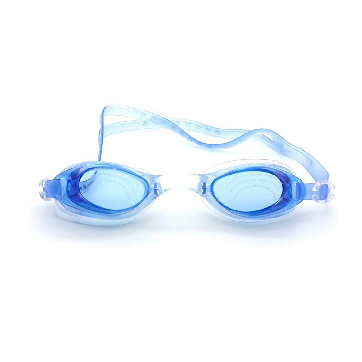 Bermuda Silikon Yüzücü Gözlüğü [Esnek Burunlu] MAVİ