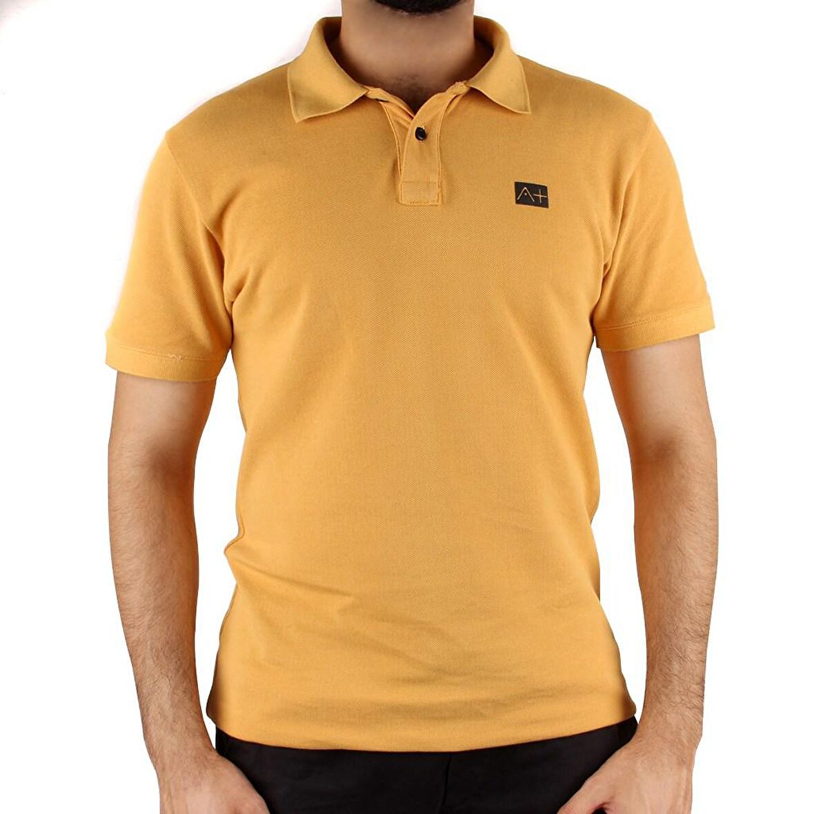 A+ Naples Erkek Sarı Renk Polo Yaka T-shirt