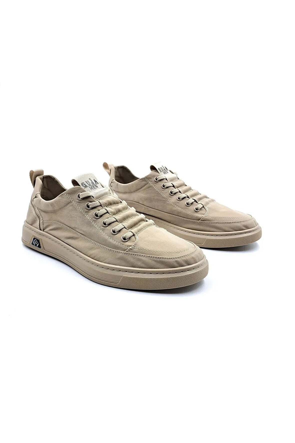Guja Erkek Günlük 24y510-2 Otomatik Bağcık Bej Paraşüt Sneaker Ayakkabı