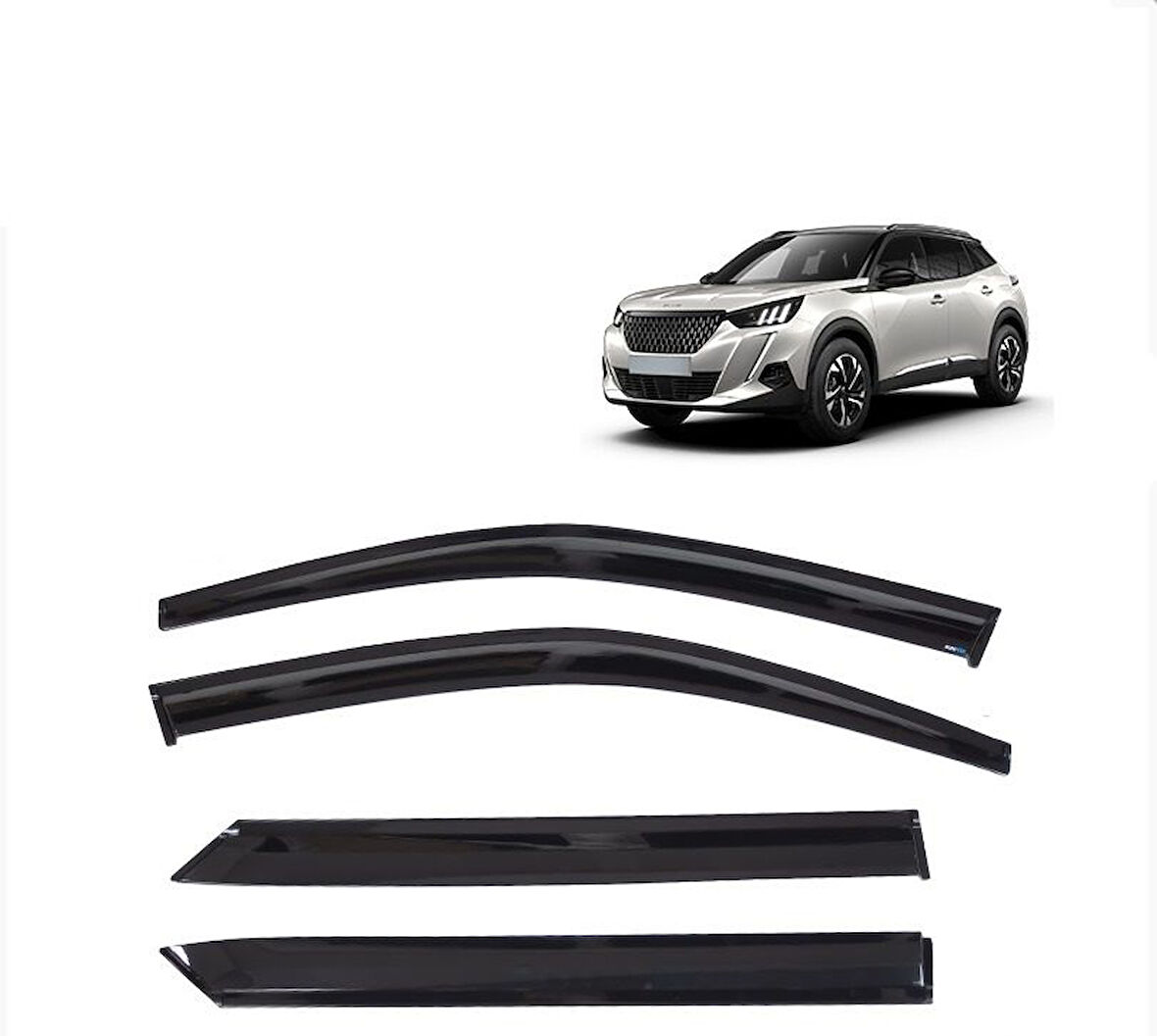 SUNPLEX  Peugeot 2008 cam rüzgarlığı 2019+ mugen tip sunplex