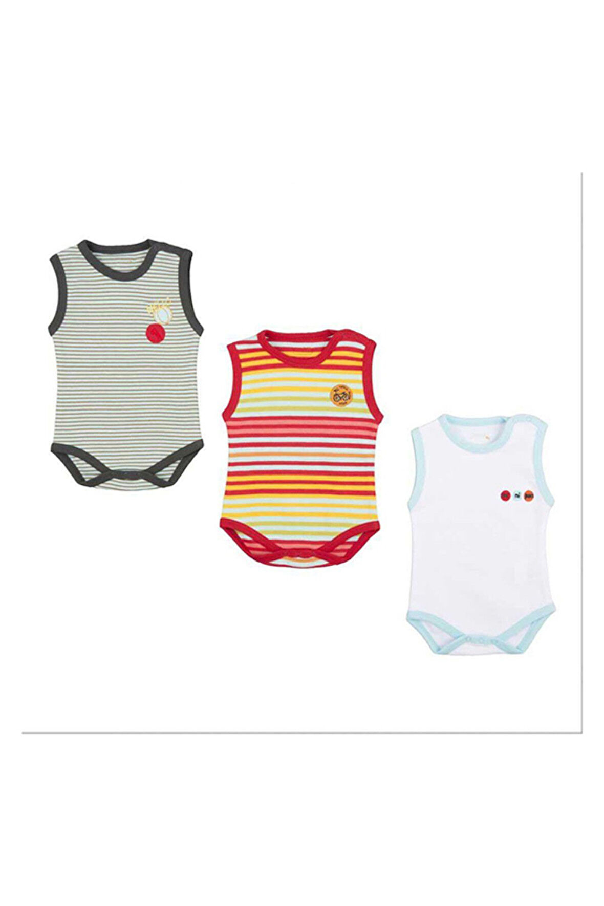 1122 Friends 3'Lü Atlet Body Çok Renkli 0 Ay