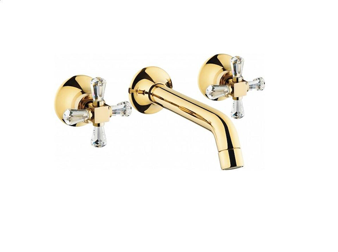 Juno Swarovski Ankastre Lavabo BataryaS.üstü Altın A4169423 Sıva Üstü